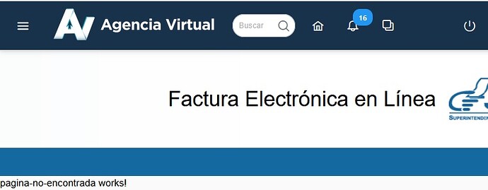 error dte pagina no encontrada