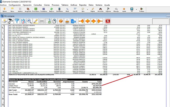 DESCUADRE LIBRO DE COMPRAS